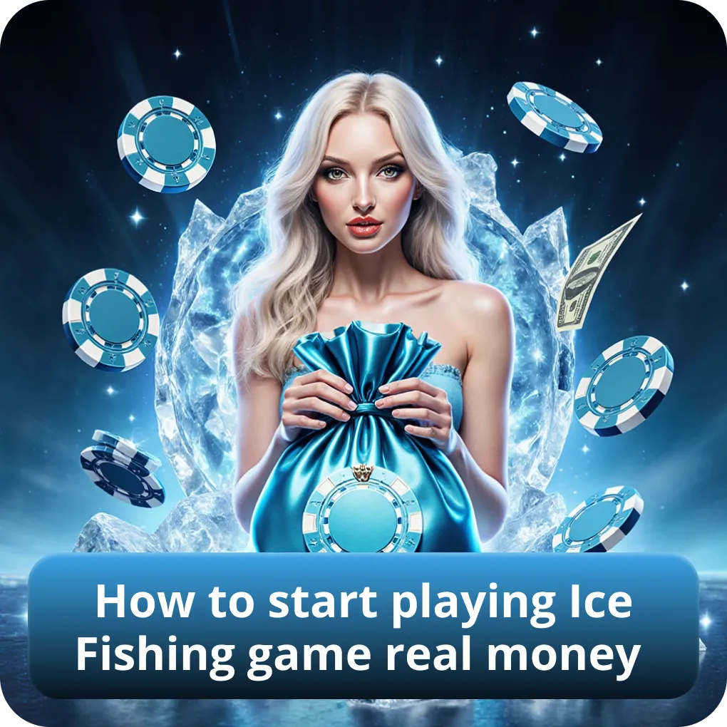 How to start playing Ice Fishing game real money