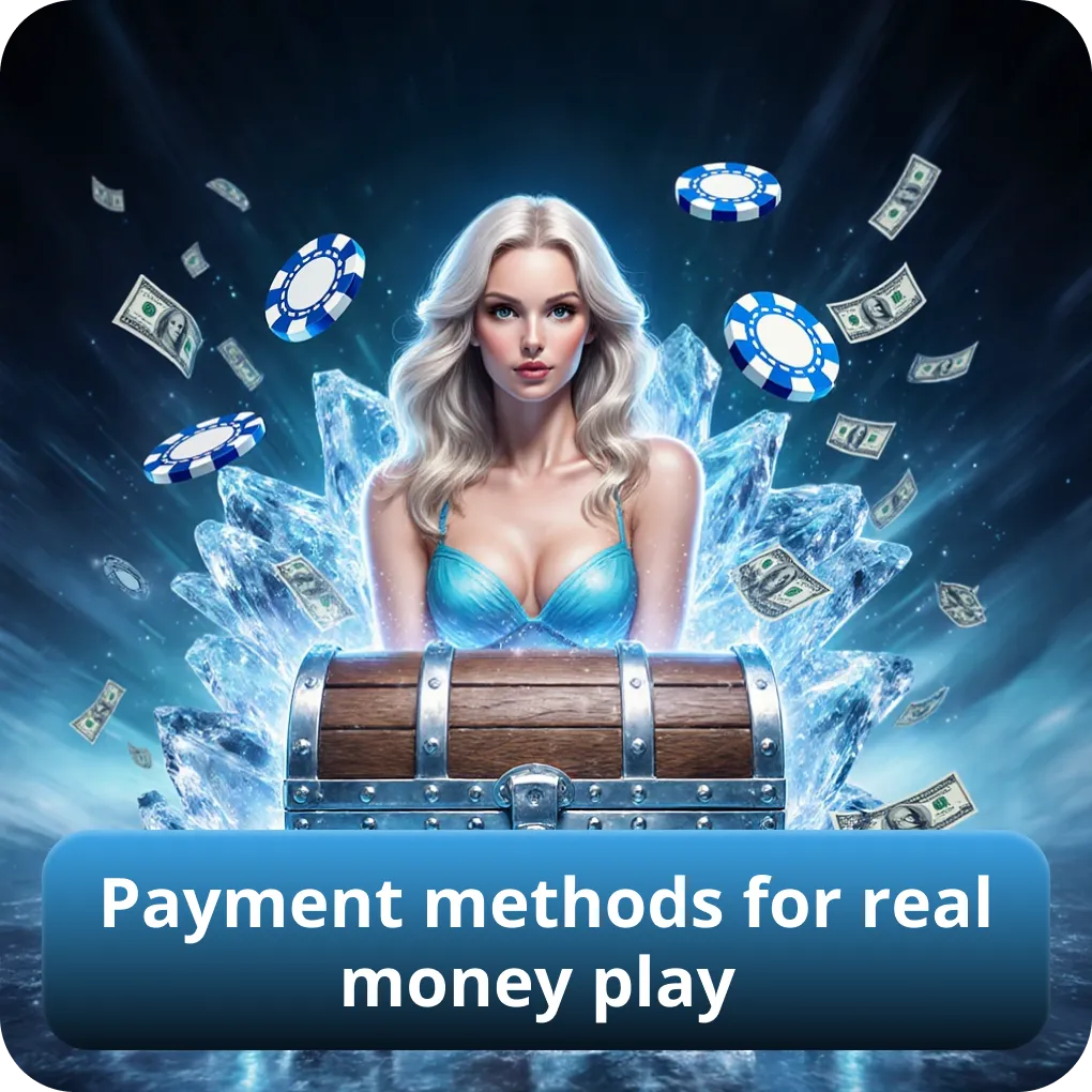 Payment methods for real money play